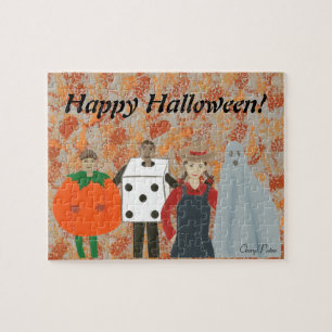 Happy Halloween Kostüme Abstraktes Puzzle