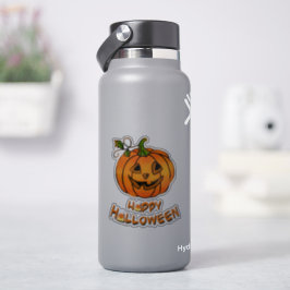 Happy Halloween | Kürbis | Süßmais Aufkleber
