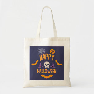 Happy Halloween Kürbisbisssteppel Orange Design Tragetasche