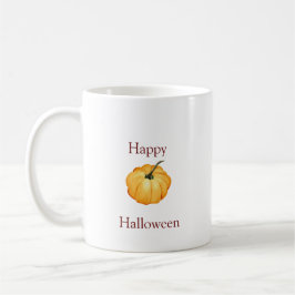 Happy Halloween-Kürbisfarbe Kaffeetasse