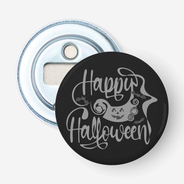 Happy Halloween-Kürbislaterne Flaschenöffner (Vorderseite)