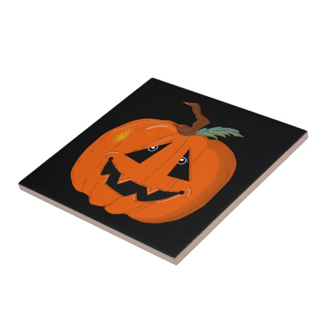 Happy Halloween Kürbislaterne Illustrative Kunst Fliese (Seite)