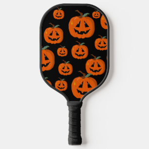 Happy Halloween Kürbislaterne Illustrative Kunst Pickleball Schläger