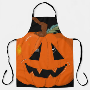 Happy Halloween Kürbislaterne Illustrative Kunst Schürze