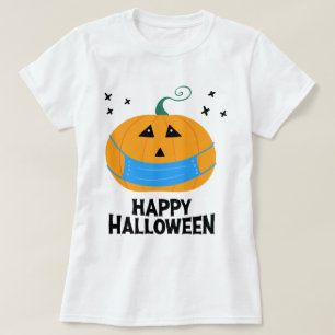 Happy Halloween   Kürbislaterne mit Maske T-Shirt