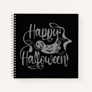Happy Halloween-Kürbislaterne Notizbuch