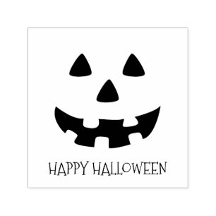 Happy-halloween-Kürbislaterne Permastempel