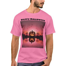 Happy Halloween Kürbislaterne Sunset T - Shirt