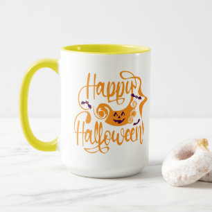 Happy Halloween-Kürbislaterne Tasse