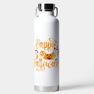 Happy Halloween-Kürbislaterne Trinkflasche
