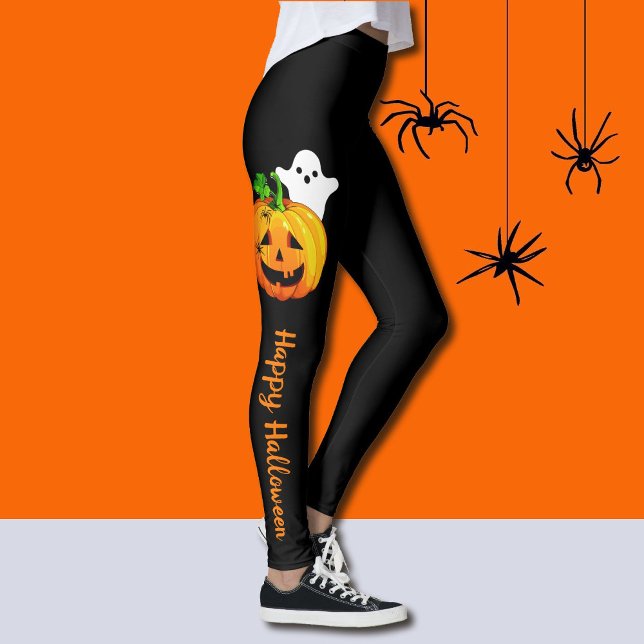 Happy Halloween Kürbislaternen Pumpkins Party Leggings (Von Creator hochgeladen)