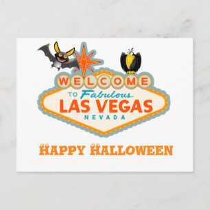 Happy Halloween Las Vegas Style Postkarte