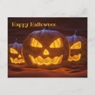 Happy Halloween - Laughing Lanterns Postkarte