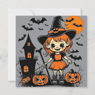 Happy Halloween Leckerei oder Tricks Design Einladung
