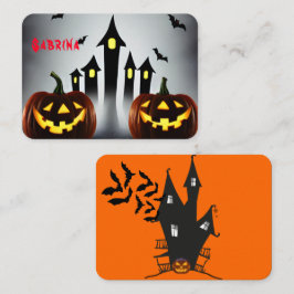 Happy Halloween Leckereien Creepy Jack 'o Lantern Platzkarte