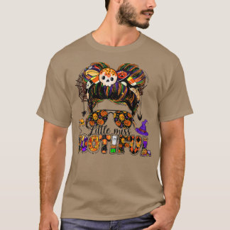 Happy Halloween Little Miss Bootiful Girls Hallowe T-Shirt