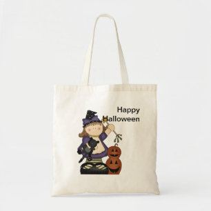 Happy Halloween Little Witch Trick-oder-Leckerei-T Tragetasche
