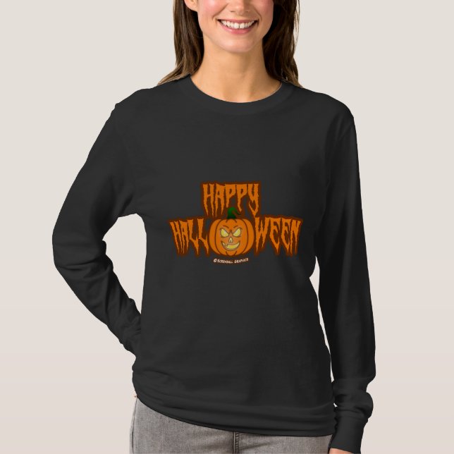 Happy Halloween Long Sleeve T-Shirt (Vorderseite)