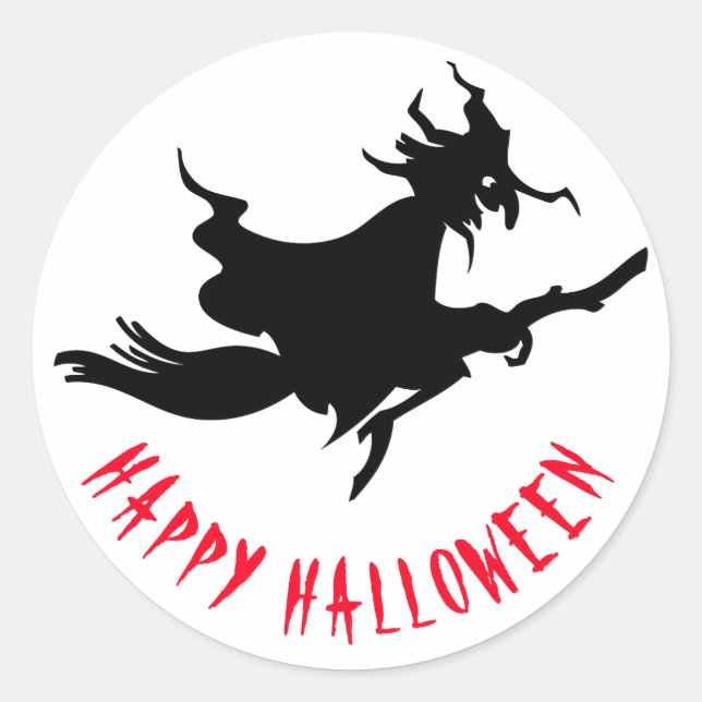 Happy Halloween lustig anpassbar Runder Aufkleber (Vorderseite)