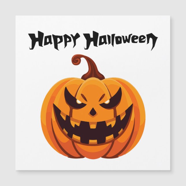 Happy Halloween Magnetkarte (Vorderseite)