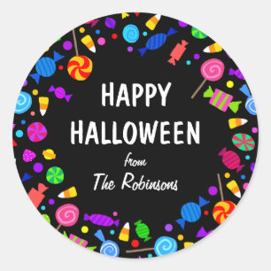 Happy Halloween Maistrick oder Greifaufkleber Runder Aufkleber
