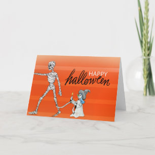 Happy Halloween - Mama und Hexenkarte Karte