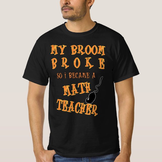 Happy Halloween Mathelehrer T-Shirt (Vorderseite)