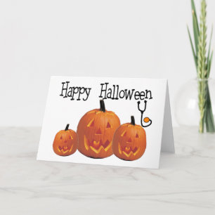 Happy Halloween MEDICAL T - Shirt Karte