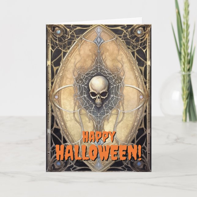 Happy Halloween Medieval Feiertagskarte (Vorderseite)