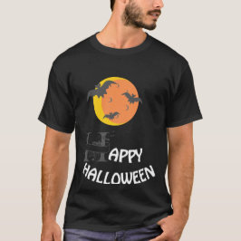 Happy Halloween Men Black T-Shirt