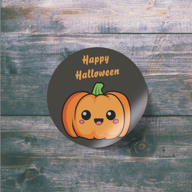Happy Halloween mignon Sticker Citrouille (Happy Halloween Cute Pumpkin Sticker)