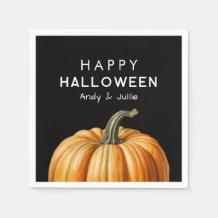 Happy Halloween mit Vintagem Kürbis Serviette