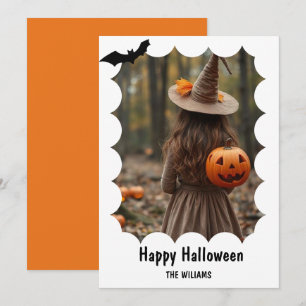 Happy Halloween Modern One Foto Feiertagskarte