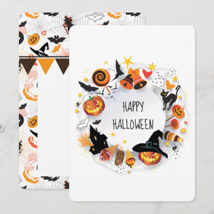 Happy Halloween Moderne Spooky und Pumpkin Holiday