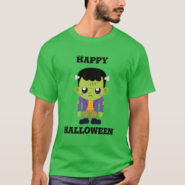 Happy Halloween Monster T-Shirt (Vorderseite)