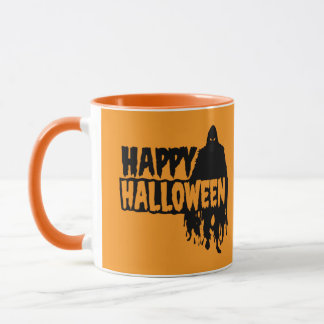 Happy Halloween: Mug with Mysterious Silhouette