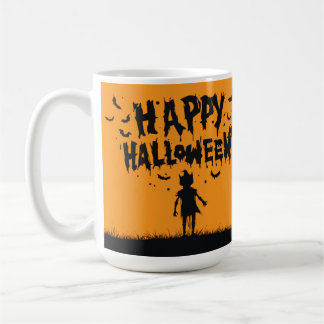 Happy Halloween:Mug with Mysterious Silhouette Kaffeetasse