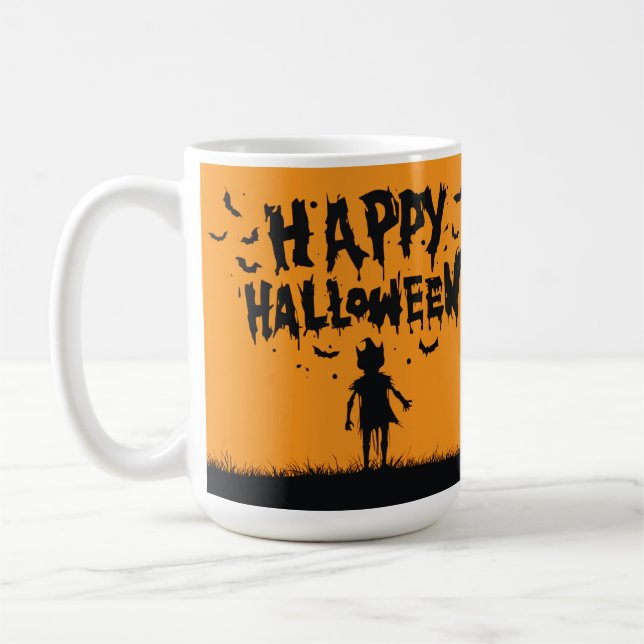 Happy Halloween:Mug with Mysterious Silhouette Kaffeetasse (Links)
