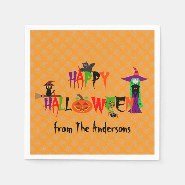 Happy Halloween Napkins Serviette (Vorderseite)