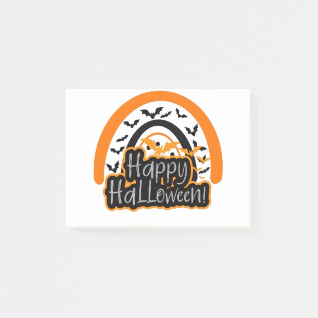 Happy Halloween Niedlich Ghost Boo Post-it Klebezettel (Vorderseite)