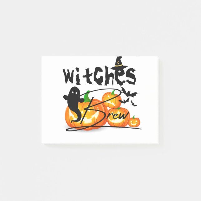 Happy Halloween Niedlich Ghost Funny Post-it Klebezettel (Vorderseite)