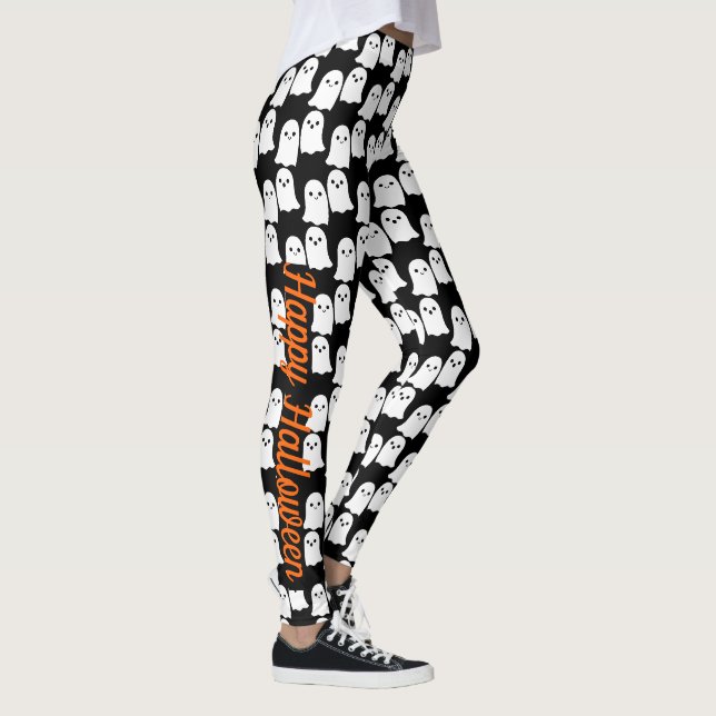 Happy Halloween Niedlich Ghosts Party Leggings (Rechts)