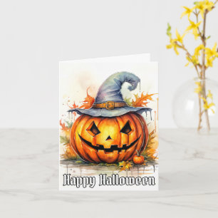 Happy Halloween Niedlich Pumpkin Karte