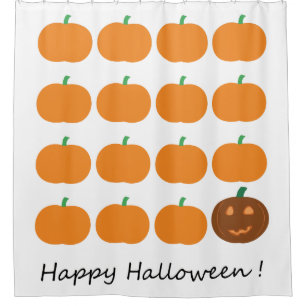 Happy Halloween Niedlich Pumpkin Patch Duschvorhang