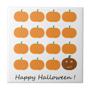 Happy Halloween Niedlich Pumpkin Patch Fliese