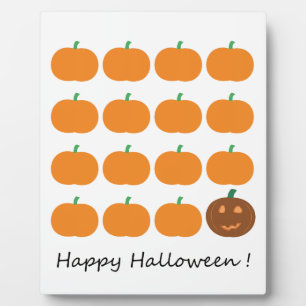 Happy Halloween Niedlich Pumpkin Patch Fotoplatte