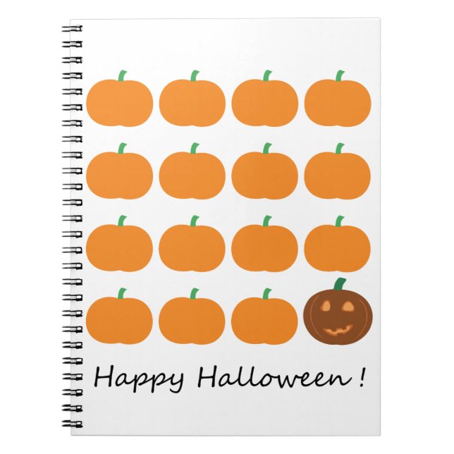 Happy Halloween Niedlich Pumpkin Patch Notizblock (Vorderseite)