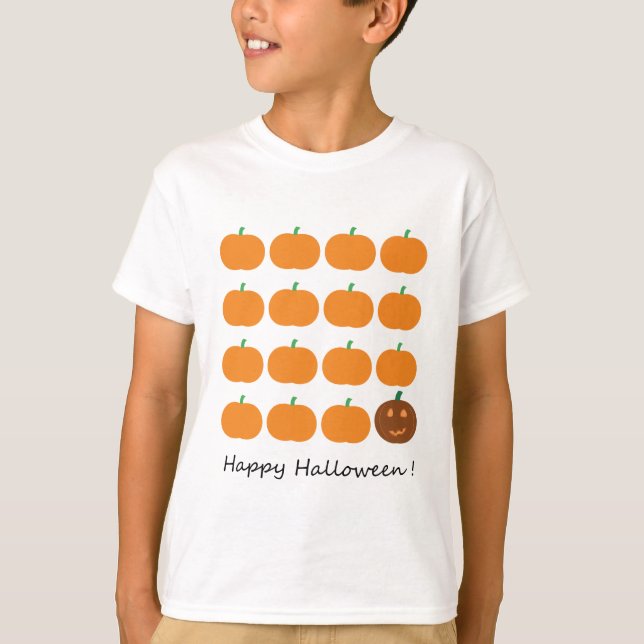 Happy Halloween Niedlich Pumpkin Patch T-Shirt (Vorderseite)