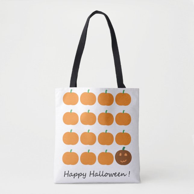 Happy Halloween Niedlich Pumpkin Patch Tasche (Vorderseite)