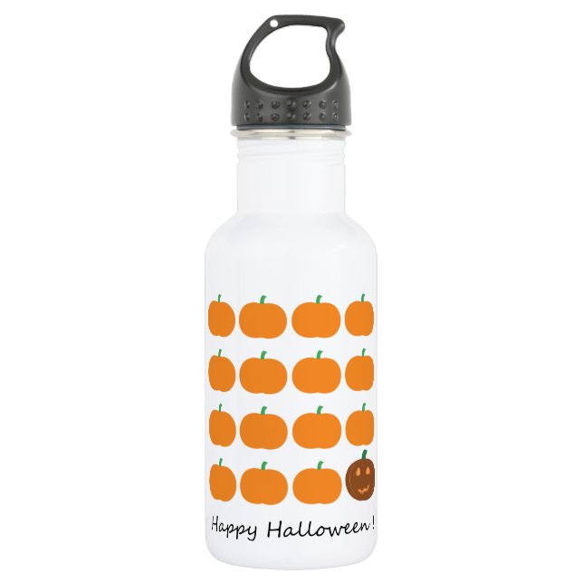 Happy Halloween Niedlich Pumpkin Patch Trinkflasche (Vorderseite)